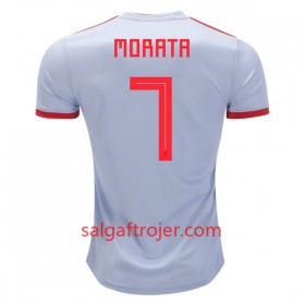 Spanien Fodboldtrøjer Morata 7 Udebanesæt VM 2018